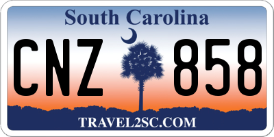 SC license plate CNZ858