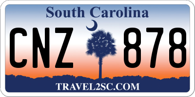 SC license plate CNZ878