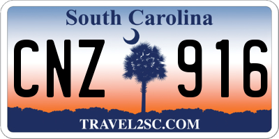 SC license plate CNZ916