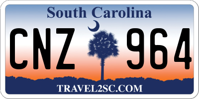SC license plate CNZ964