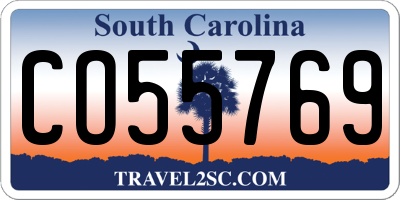 SC license plate CO55769