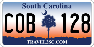 SC license plate COB128