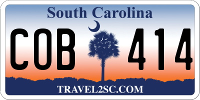SC license plate COB414
