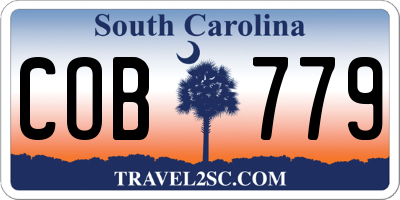 SC license plate COB779