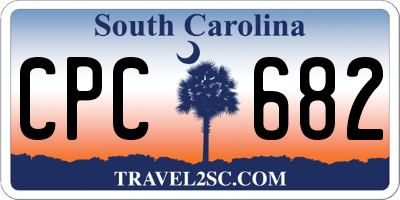 SC license plate CPC682