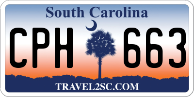 SC license plate CPH663