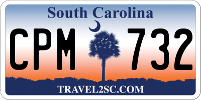 SC license plate CPM732