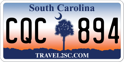 SC license plate CQC894