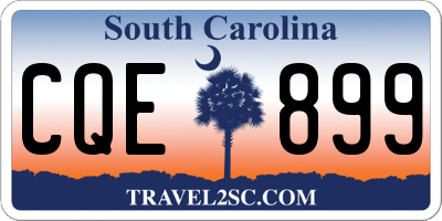 SC license plate CQE899