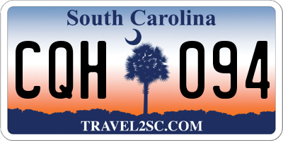 SC license plate CQH094