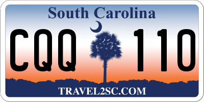 SC license plate CQQ110