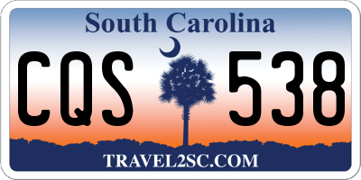 SC license plate CQS538