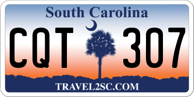 SC license plate CQT307