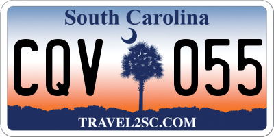 SC license plate CQV055