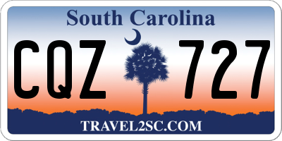 SC license plate CQZ727