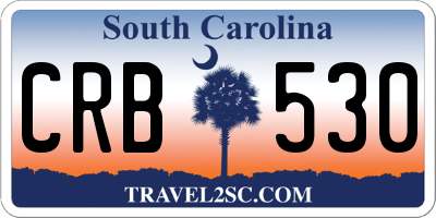 SC license plate CRB530