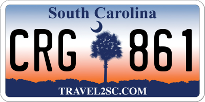 SC license plate CRG861