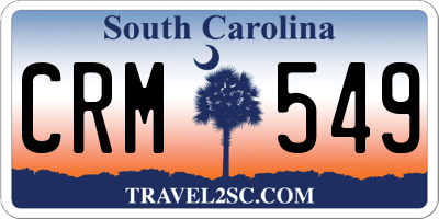 SC license plate CRM549