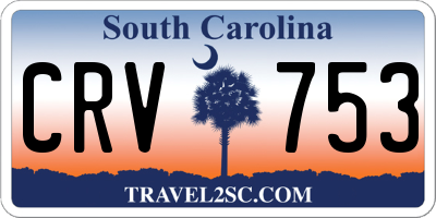 SC license plate CRV753