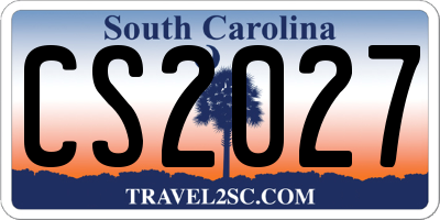 SC license plate CS2027