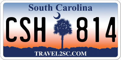 SC license plate CSH814