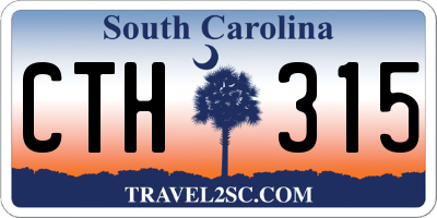 SC license plate CTH315
