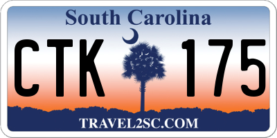 SC license plate CTK175