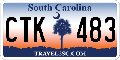 SC license plate CTK483