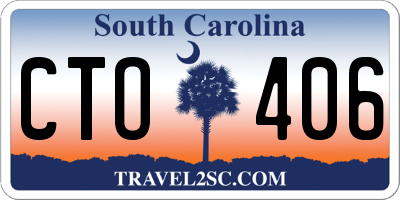 SC license plate CTO406