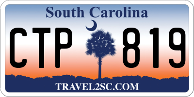 SC license plate CTP819