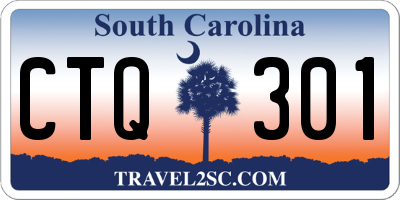 SC license plate CTQ301