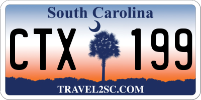 SC license plate CTX199