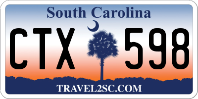 SC license plate CTX598