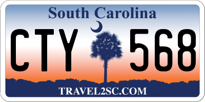 SC license plate CTY568