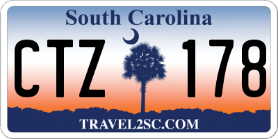 SC license plate CTZ178