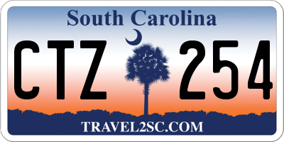 SC license plate CTZ254