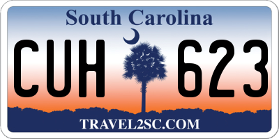 SC license plate CUH623