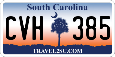 SC license plate CVH385