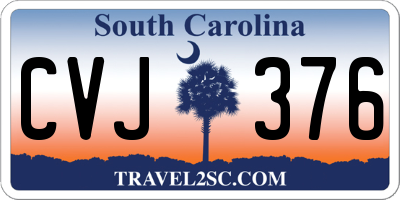 SC license plate CVJ376
