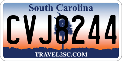 SC license plate CVJ8244