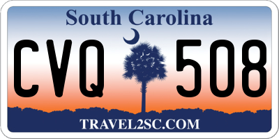 SC license plate CVQ508