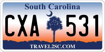 SC license plate CXA531