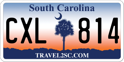 SC license plate CXL814