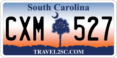 SC license plate CXM527