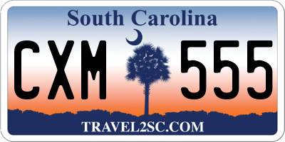 SC license plate CXM555