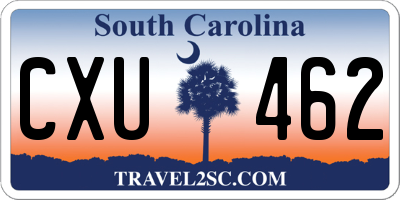 SC license plate CXU462