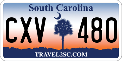 SC license plate CXV480