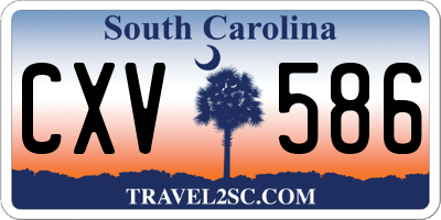 SC license plate CXV586