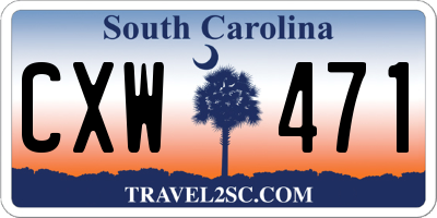 SC license plate CXW471
