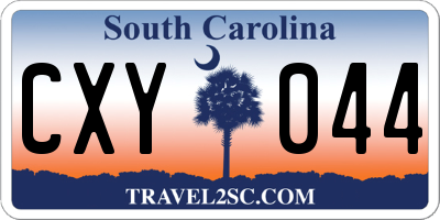 SC license plate CXY044